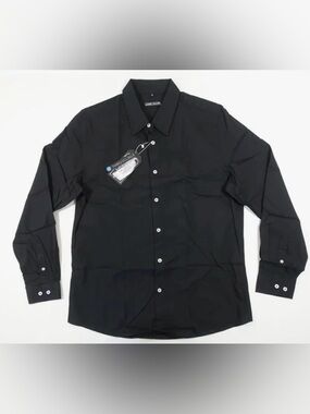 James Tailor Classic Black Long-Sleeve Dress‎ Shirt